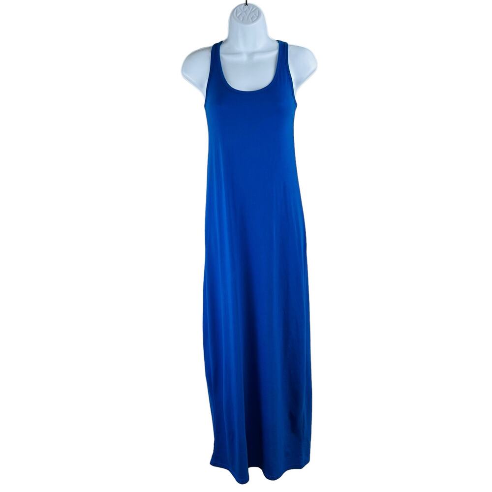 Melrose & Market Blue Racerback Midi Dress XXS Sleeveless Knit Pullover Resort